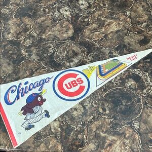 Vintage Chicago Cubs Wrigley Field Pennant